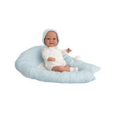 Muñeca Elegance 35cm Babyto Azul con Cojín